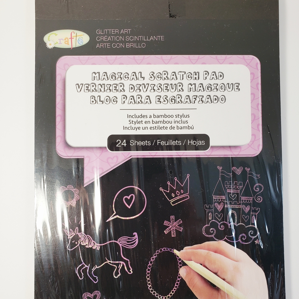 🆕️ Magical Scratch Pad with Bamboo Stylus - 24 Sheet Project
